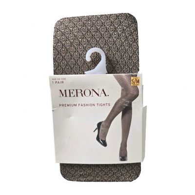 Merona Premium Tights  Small Medium Vintage Black & Gold